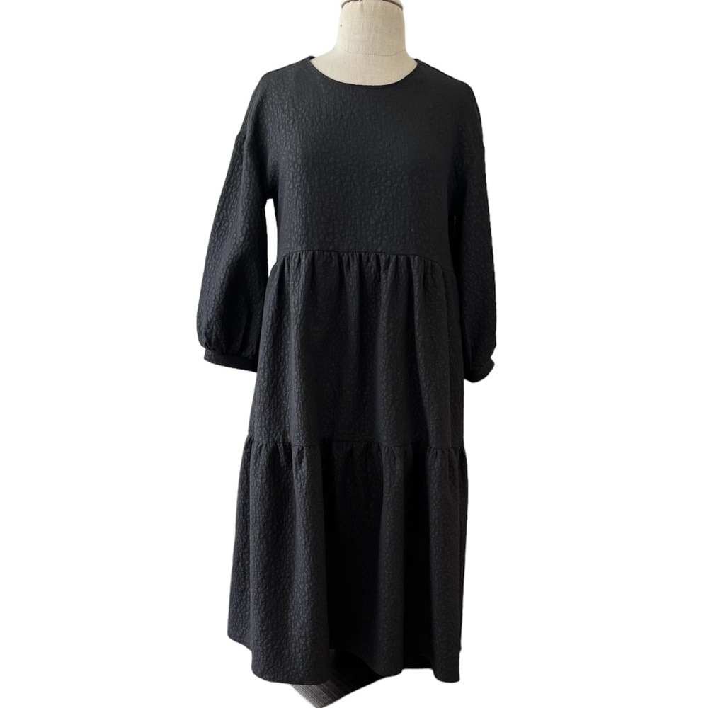 Zara Black Print Dress